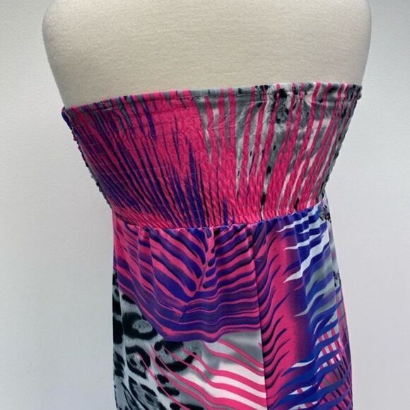Venus Strapless Maxi Dress Animal Print Size Small - Picture 5 of 8